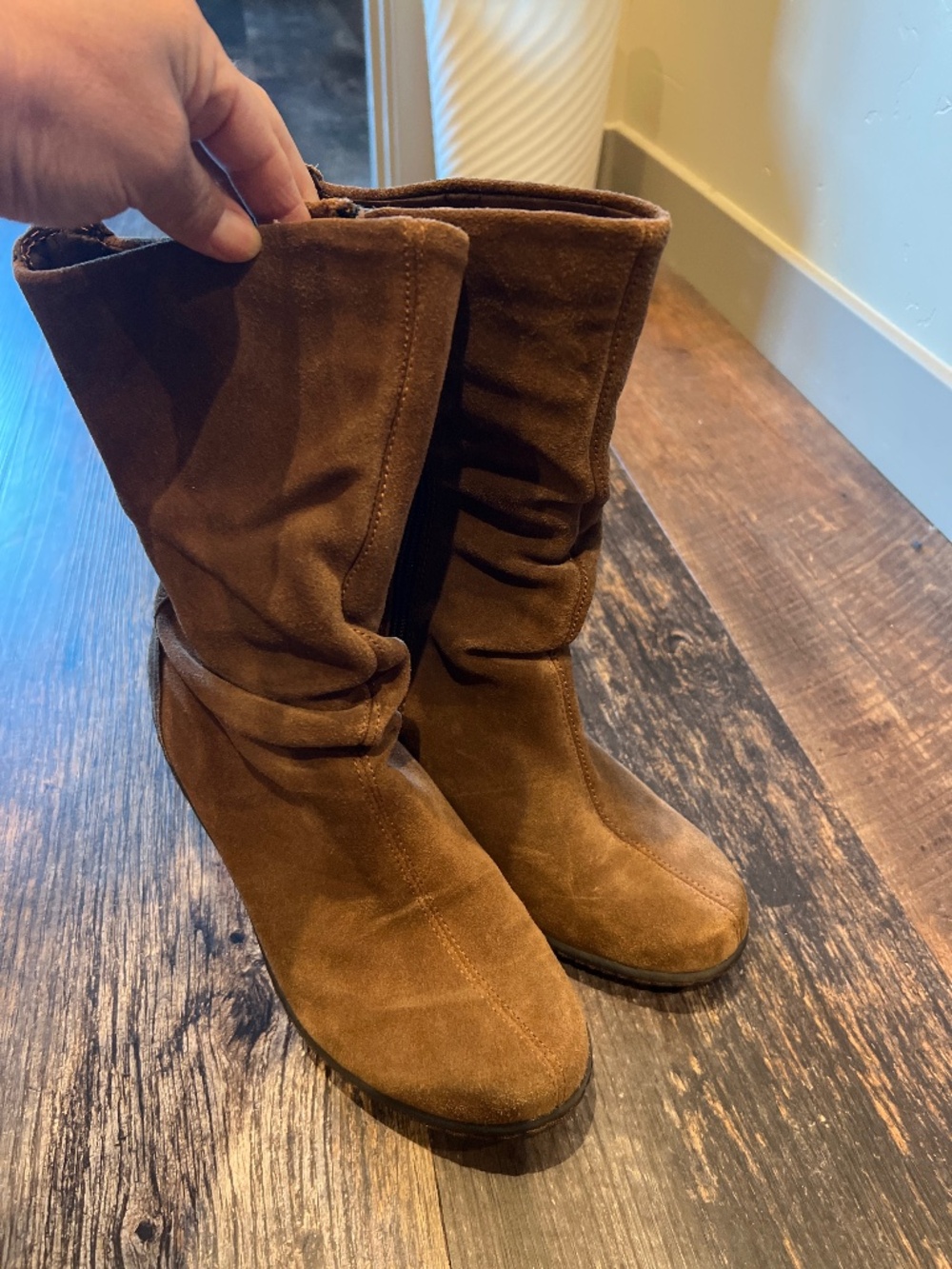 Velvety Scrunch Boots